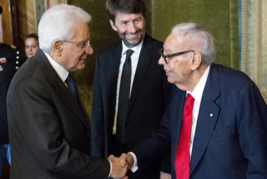 Rondi con il Presidente della Repubblica Sergio Mattarella e con il Ministro Dario Franceschini