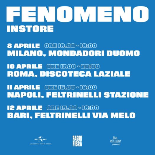 Fabri Fibra - Fenomeno instore tour 2017
