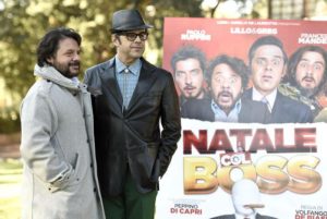 Italian actors/cast members Pasquale Petronio alias Lillo (L) and Claudio Gregori alias Greg (R), pose for photographs during the photo call for the movie 'Natale col Boss', in Rome, Italy, 15 December 2015. The movie will be released in Italian theaters on 16 December. ANSA/CLAUDIO ONORATI