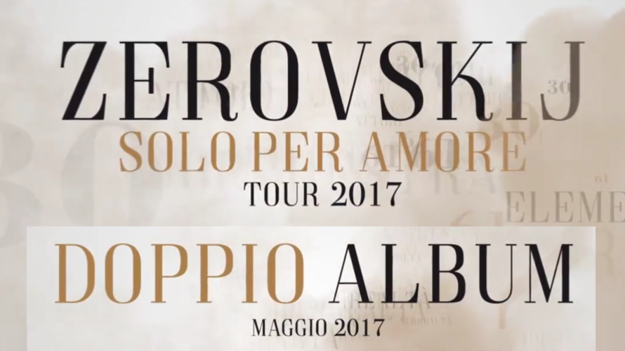 Nel primo video promozionale di Zerovskij… solo per amore Renato Zero pubblicizza il tour estivo 2017 e il doppio album di inediti in uscita a maggio. A due mesi e […]