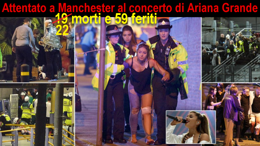 L’attentato kamikaze al termine del concerto della pop star Ariana Grande alla Manchester Arena. Al momento sono 22 i morti e 59 i feriti. Mobilitate le forze antiterrorismo, allarme per un […]