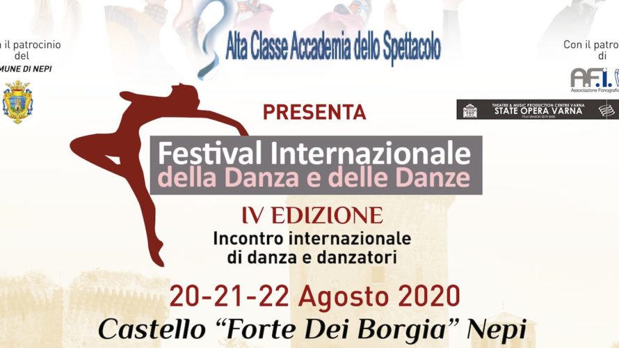 È tutto pronto per dare il via alla quarta edizione del Festival Internazionale della Danza e delle Danze, fondato da Paolo Tortelli e Maria Pia Liotta, organizzato da Alta Classe […]