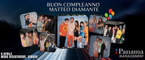 Il 9 Aprile, il creator Matteo Diamante, presso la Mako Discotheque di Genova, sua città natale, ha festeggiato i suoi 33 anni insieme a tantissimi amici e colleghi. Tutti i […]
