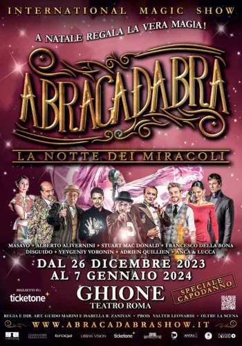Dopo il grande successo del tour magico ritorna a Roma anche questo anno l’atteso spettacolo  ABRACADABRA LA NOTTE DEI MIRACOLI,  l’unico festival internazionale di magia itinerante in Italia con una […]