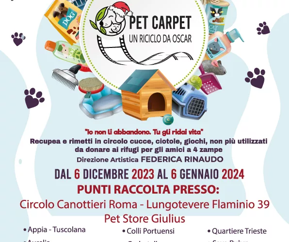 Arriva “Pet Carpet: Un Riciclo da Oscar”, la campagna natalizia green “riusa & ricicla” accessori pet da donare ai rifugi.   Dal 6 dicembre 2023 al 6 gennaio 2024 a […]