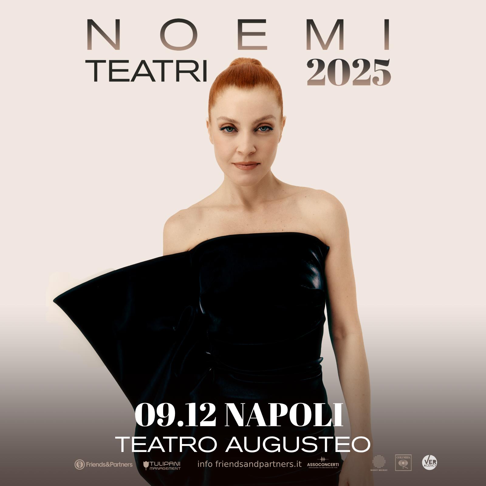 NOEMI annuncia il nuovo album e il tour teatrale che la porterà anche a Napoli, il 9 dicembre al teatro Augusteo. Unica data in Campania.