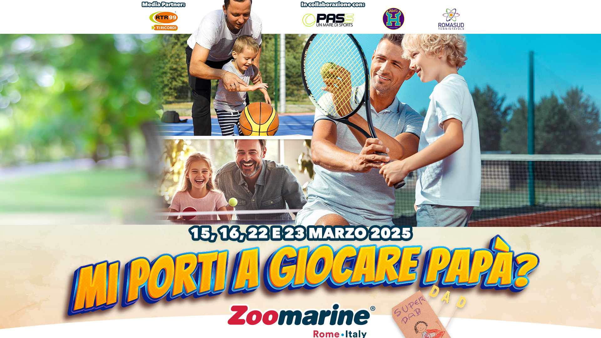 “Mi porti a giocare papà?”.