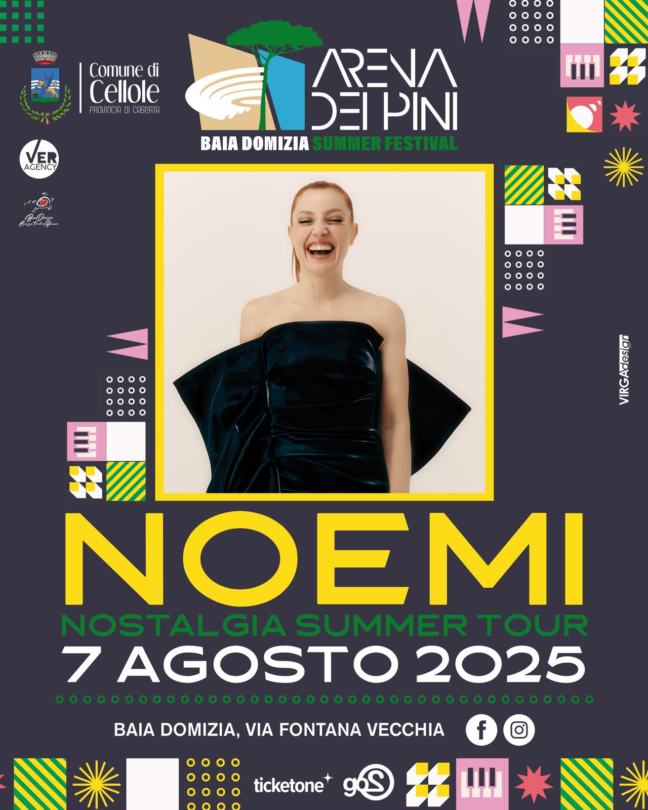 Noemi annuncia le date del suo “NOSTALGIA SUMMER TOUR”: a Baia Domizia (Caserta) il 7 agosto, la tappa in Campania. Biglietti in vendita da oggi